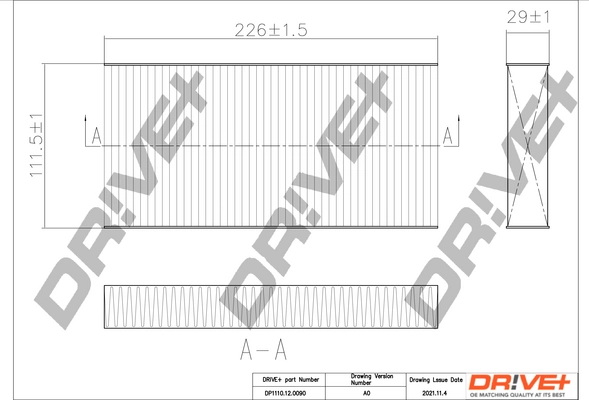 Filter, cabin air DP1110.12.0090