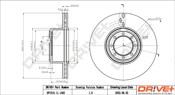 Brake Disc DP1010.11.1462