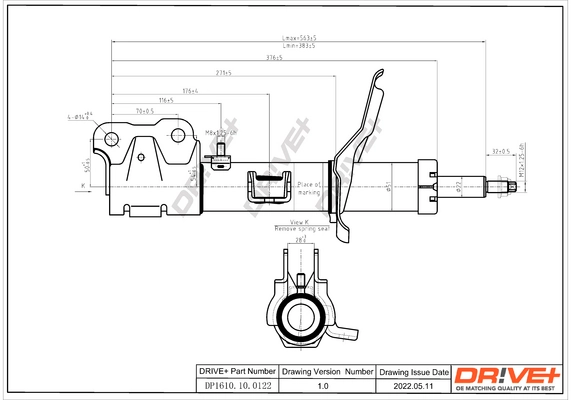 Shock Absorber DP1610.10.0122
