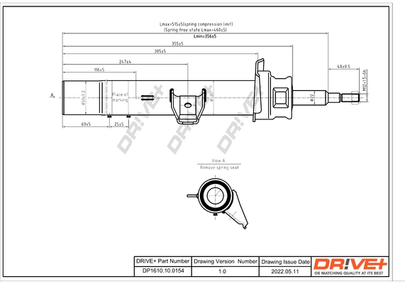 Shock Absorber DP1610.10.0154