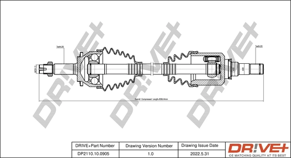 Drive Shaft DP2110.10.0905