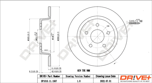 Brake Disc DP1010.11.1567