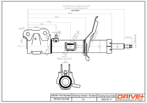 Shock Absorber DP1610.10.0168