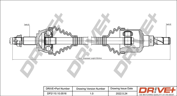Drive Shaft DP2110.10.0516