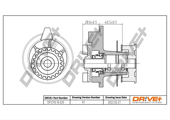 Water Pump, engine cooling DP2310.10.020