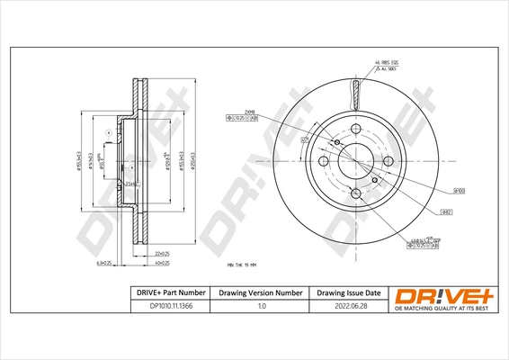 Brake Disc DP1010.11.1366