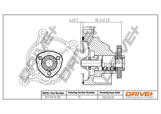 Water Pump, engine cooling DP2310.10.138