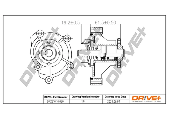 Water Pump, engine cooling DP2310.10.050