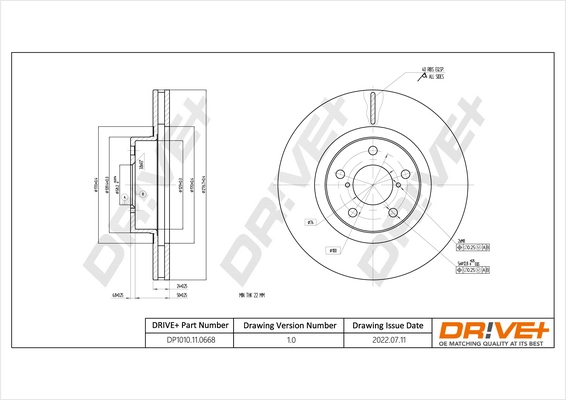 Brake Disc DP1010.11.0668