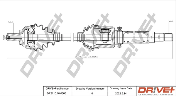 Drive Shaft DP2110.10.0366