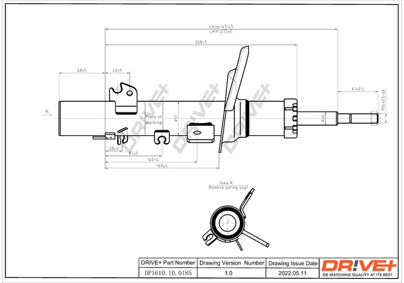 Shock Absorber DP1610.10.0185
