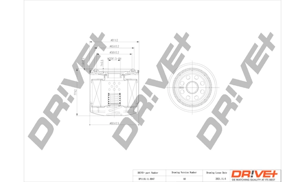 Oil Filter DP1110.11.0047