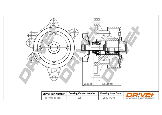 Water Pump, engine cooling DP2310.10.086