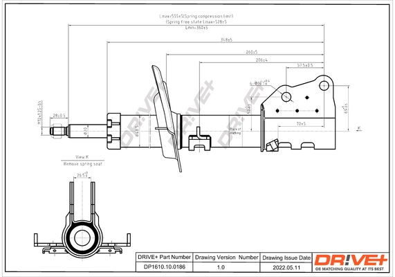 Shock Absorber DP1610.10.0186