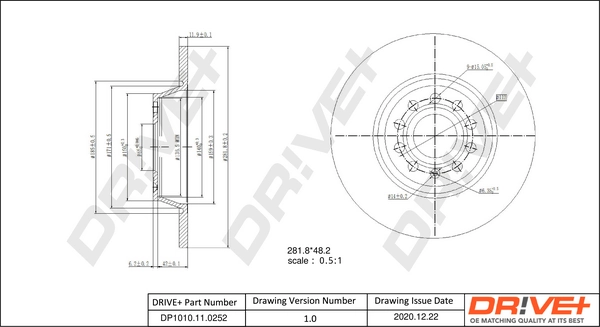 Brake Disc DP1010.11.0252
