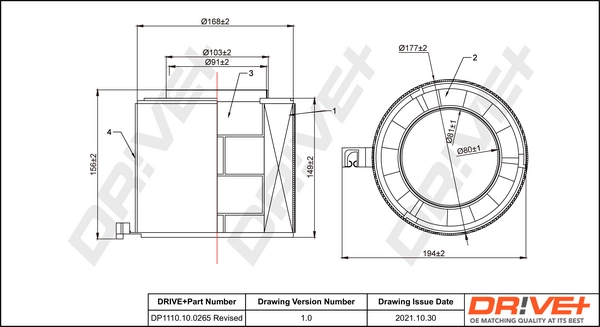 Air Filter DP1110.10.0265