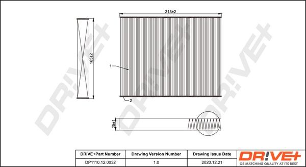 Filter, cabin air DP1110.12.0032