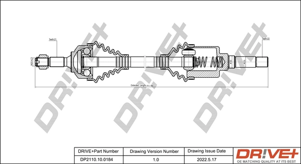 Drive Shaft DP2110.10.0184