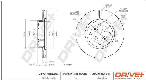 Brake Disc DP1010.11.0509
