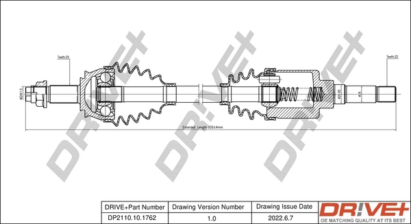 Drive Shaft DP2110.10.1762