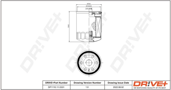 Oil Filter DP1110.11.0331