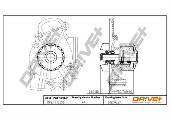 Water Pump, engine cooling DP2310.10.090