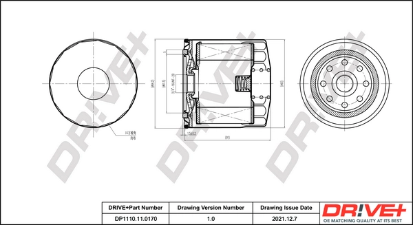 Oil Filter DP1110.11.0170