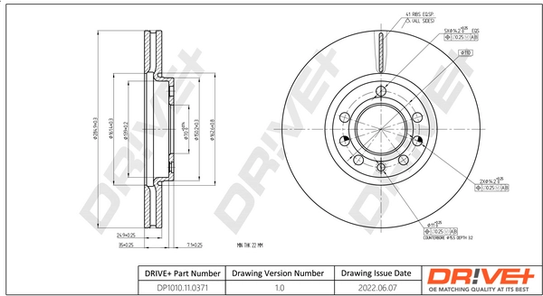 Brake Disc DP1010.11.0371