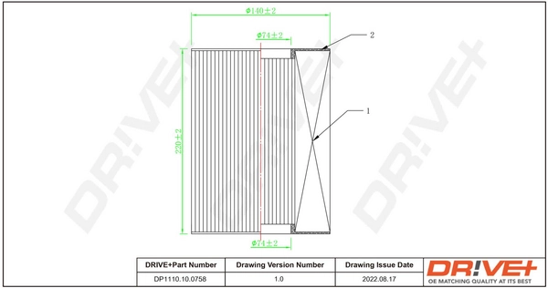 Air Filter DP1110.10.0758