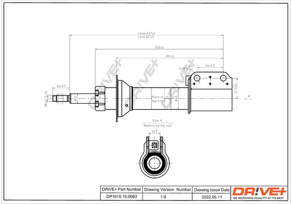 Shock Absorber DP1610.10.0083