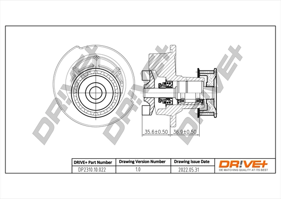 Water Pump, engine cooling DP2310.10.022