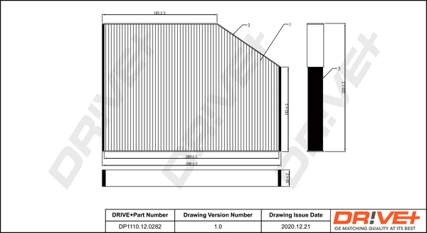 Filter, cabin air DP1110.12.0282