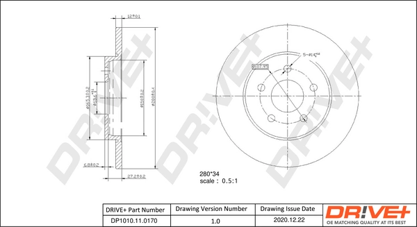 Brake Disc DP1010.11.0170