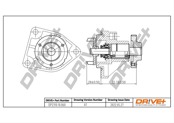 Water Pump, engine cooling DP2310.10.060
