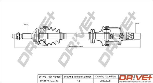 Drive Shaft DP2110.10.0732