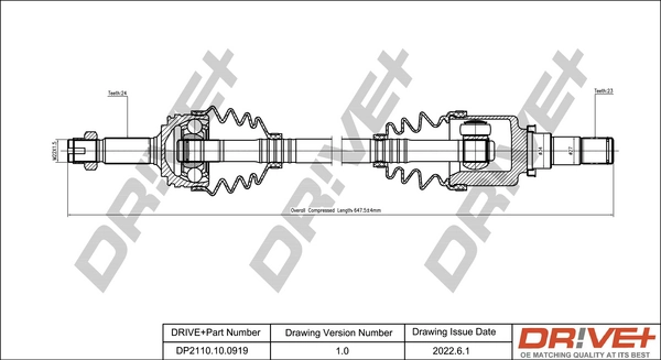 Drive Shaft DP2110.10.0919
