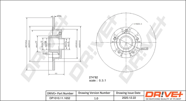 Brake Disc DP1010.11.1652