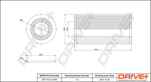 Oil Filter DP1110.11.0198
