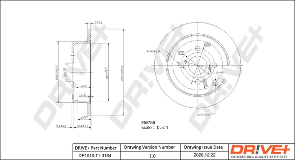 Brake Disc DP1010.11.0164