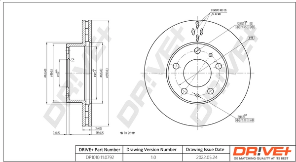 Brake Disc DP1010.11.0792
