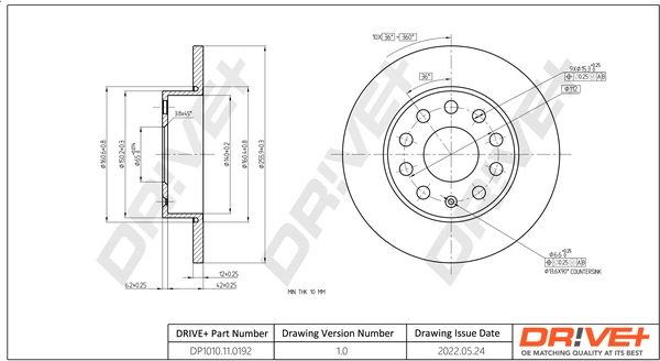 Brake Disc DP1010.11.0192