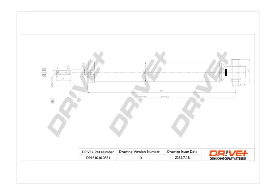 Shock Absorber DP1610.10.0551