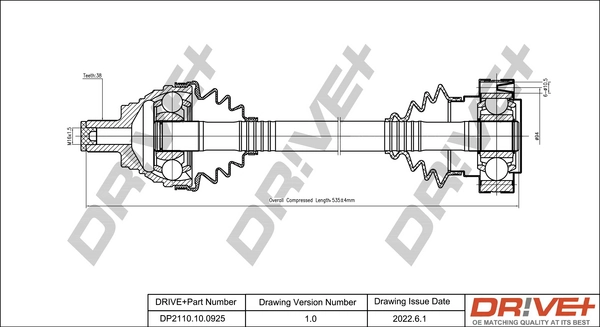 Drive Shaft DP2110.10.0925