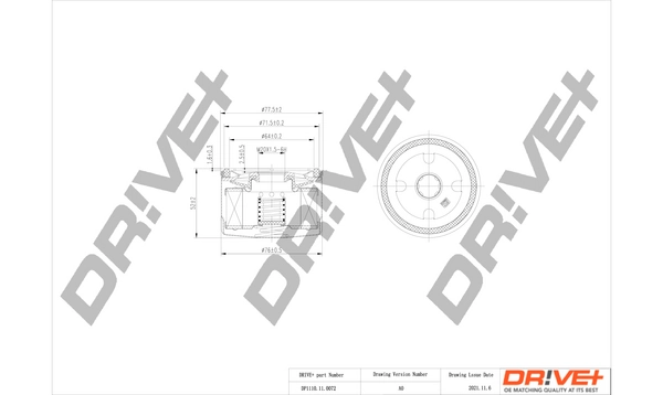 Oil Filter DP1110.11.0072