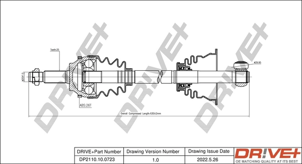 Drive Shaft DP2110.10.0723