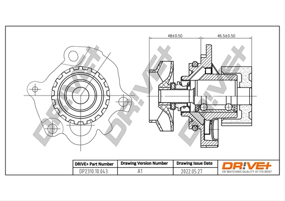 Water Pump, engine cooling DP2310.10.043