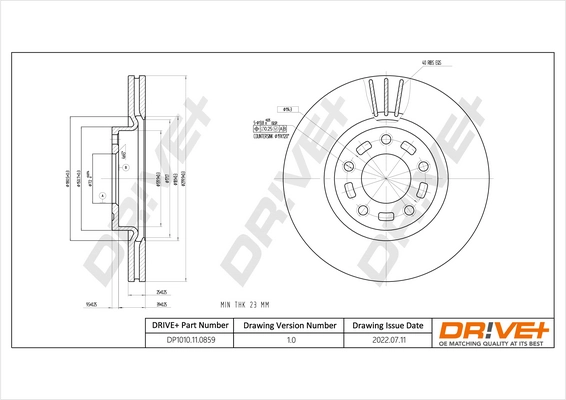 Brake Disc DP1010.11.0859