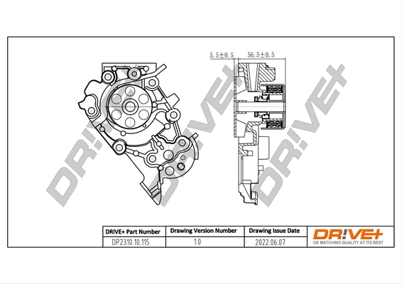 Water Pump, engine cooling DP2310.10.115