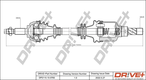 Drive Shaft DP2110.10.0765