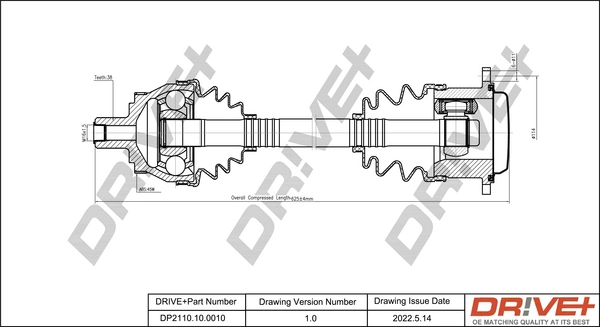 Drive Shaft DP2110.10.0010